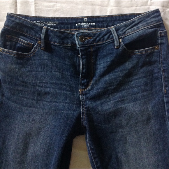 liz claiborne straight leg jeans